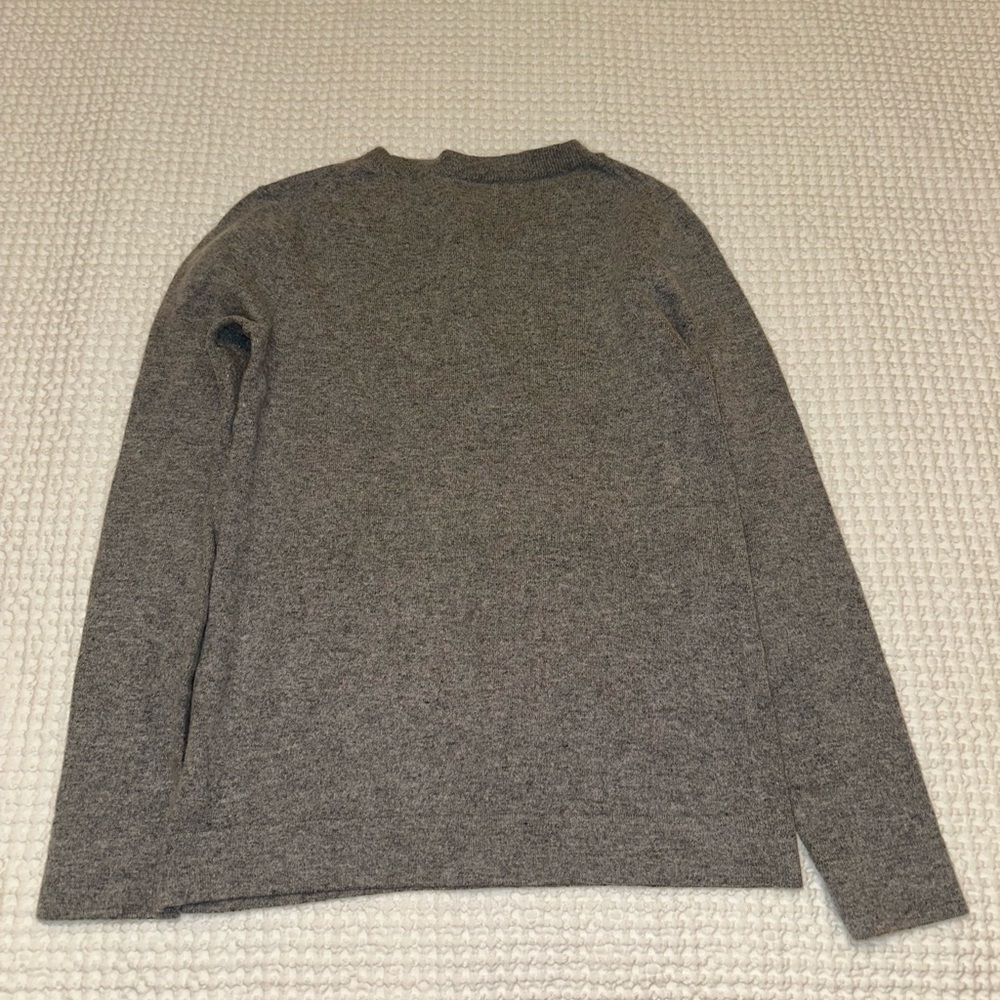 J. Crew Gray Crew Neck Sweater Soft and Cozy Teddie Sweatshirt - Picture 3 of 8